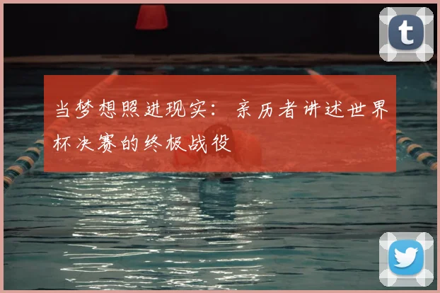当梦想照进现实：亲历者讲述世界杯决赛的终极战役